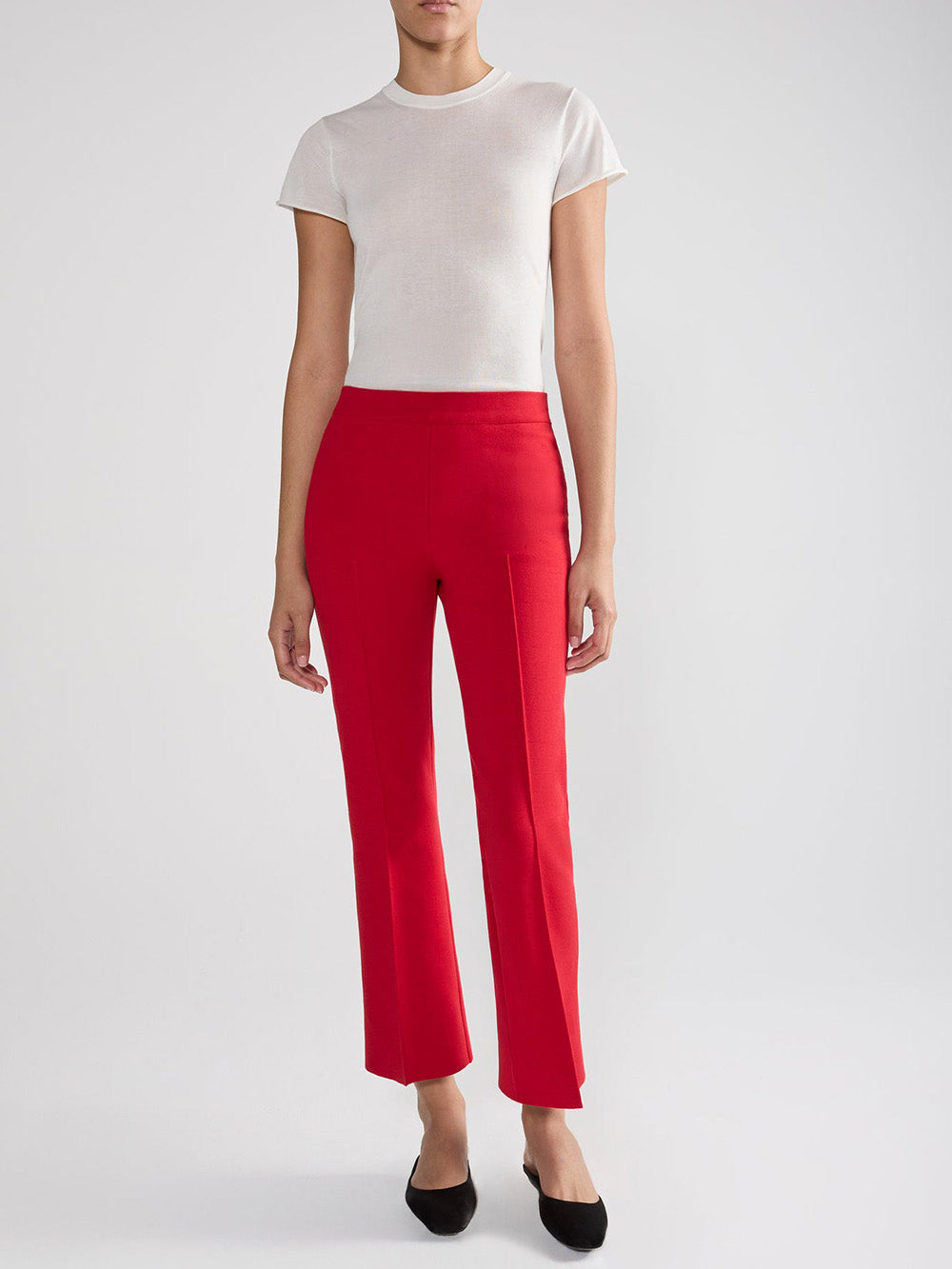 RED GEO KICK PANTS