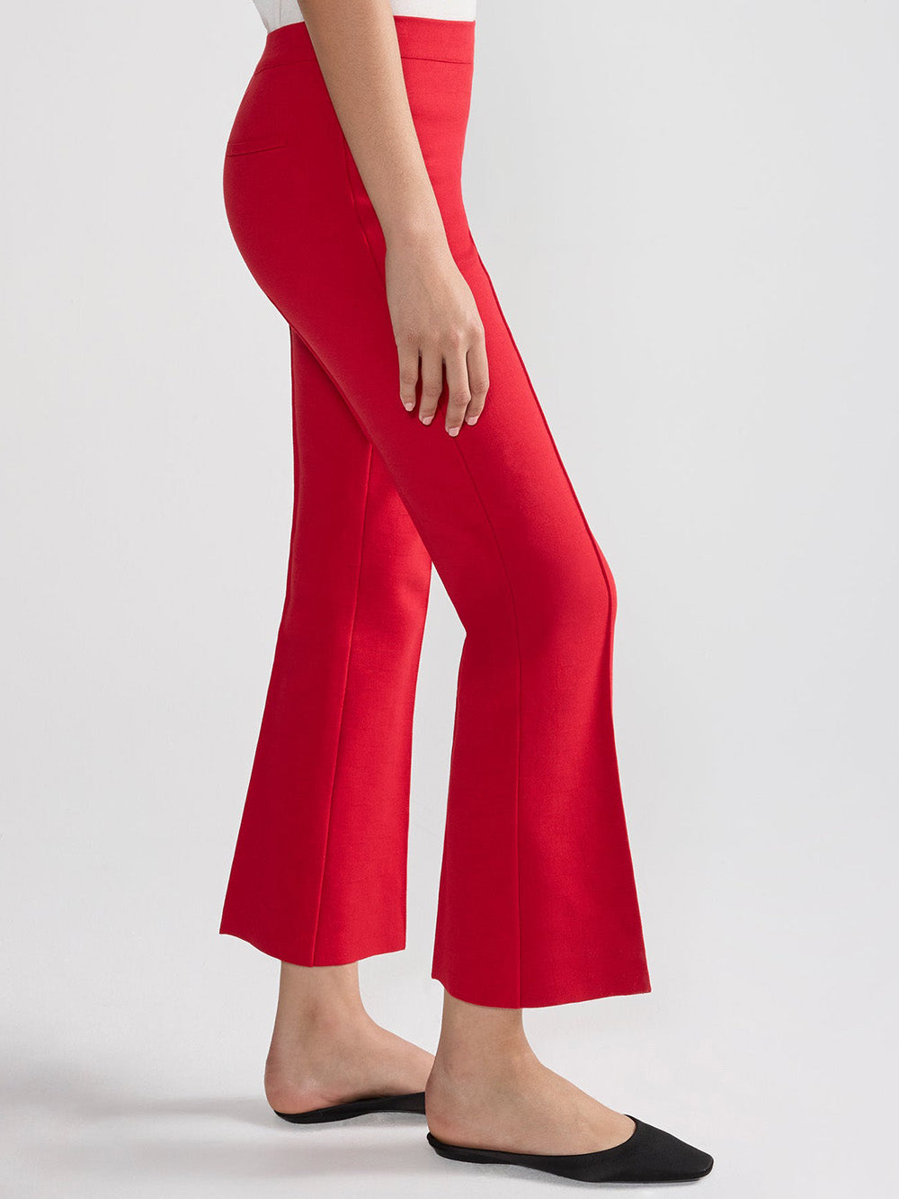 RED GEO KICK PANTS