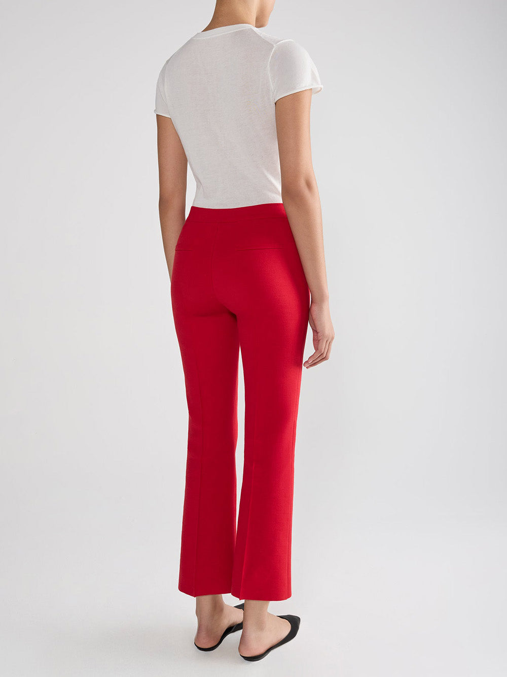 RED GEO KICK PANTS