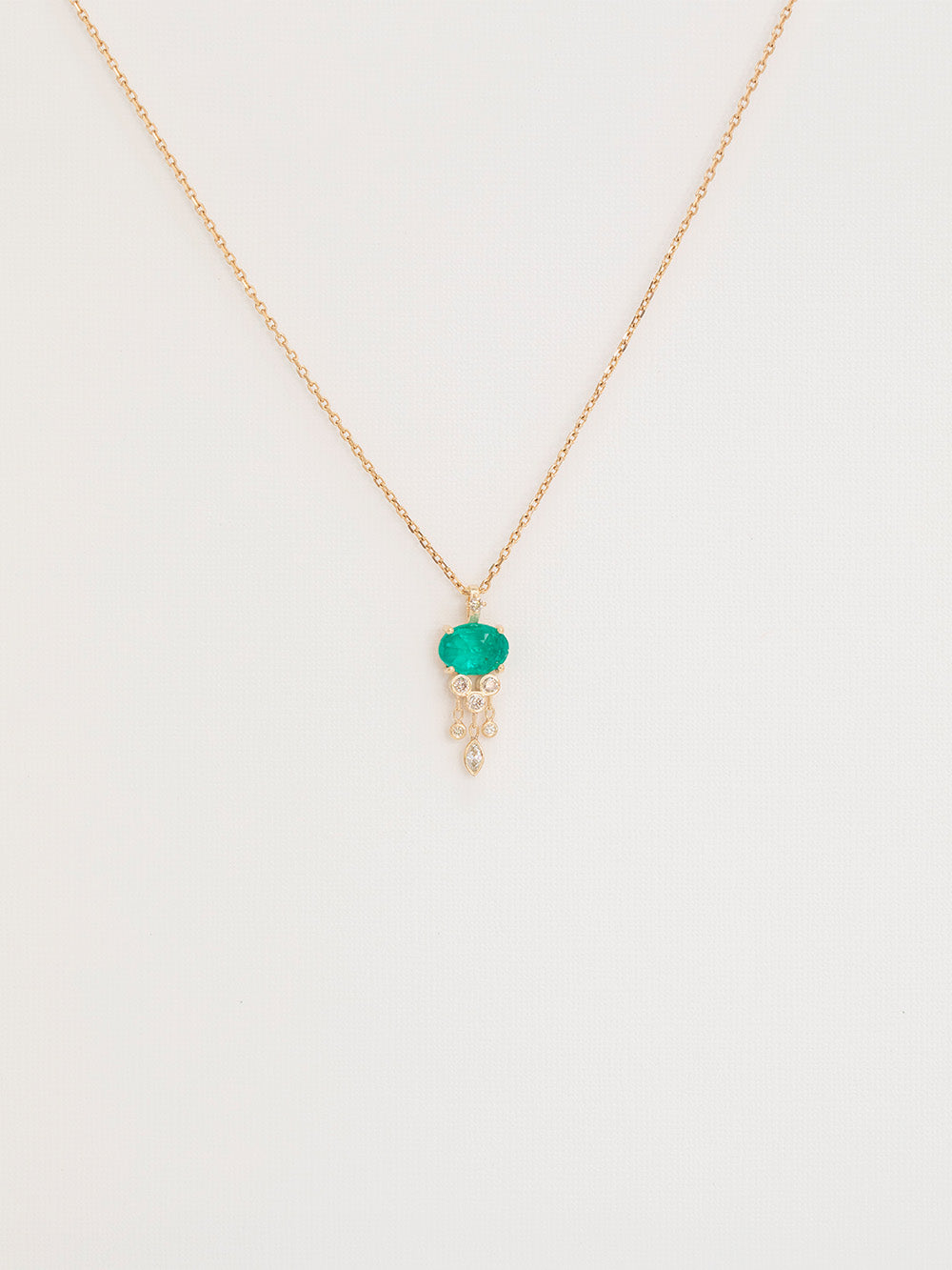 COLLIER JELLYFISH ÉMERAUDE