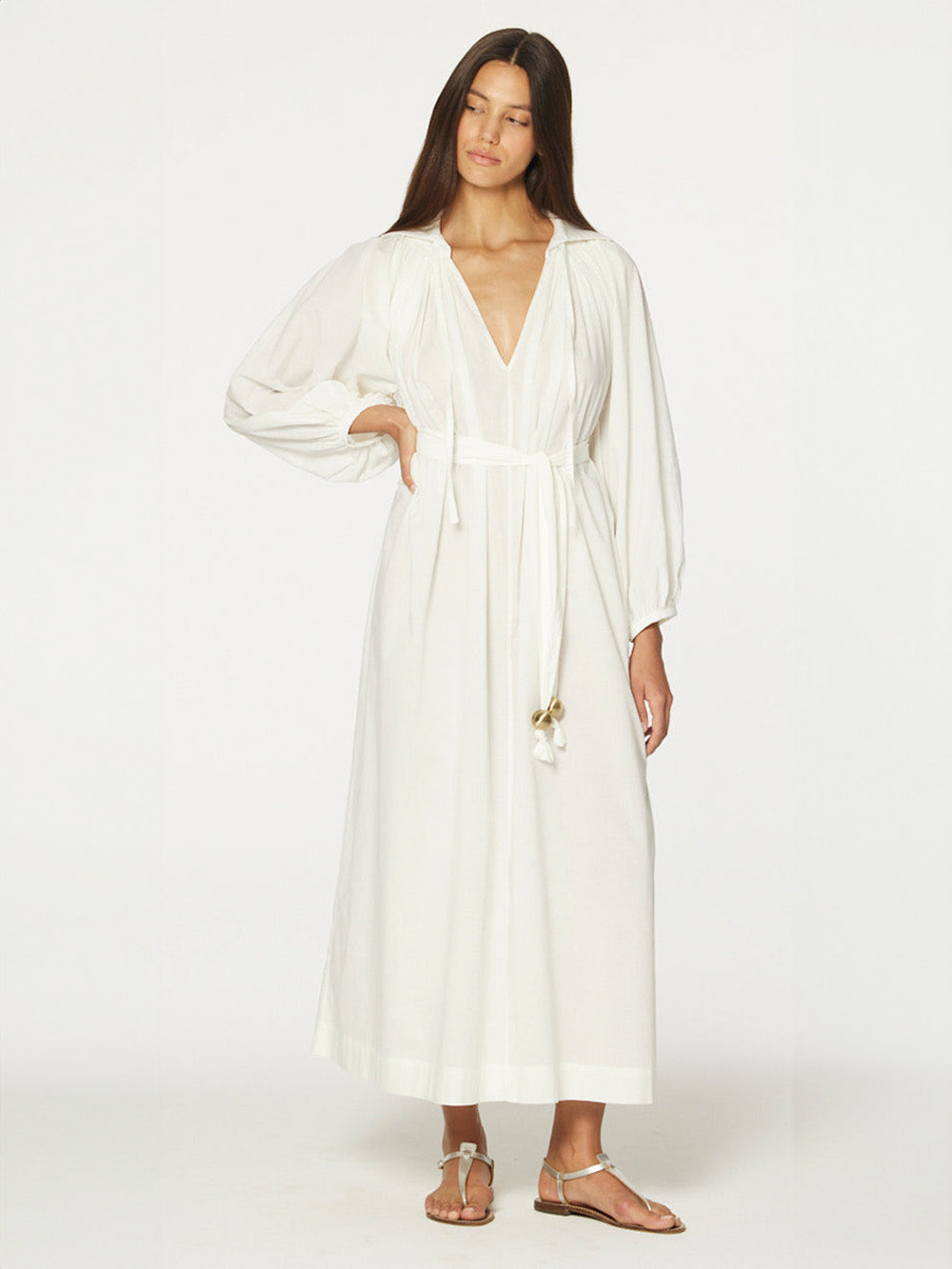 ROBE POET CRÈME