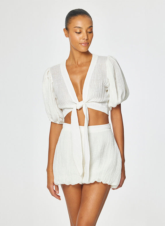 TOP POUF BLANC