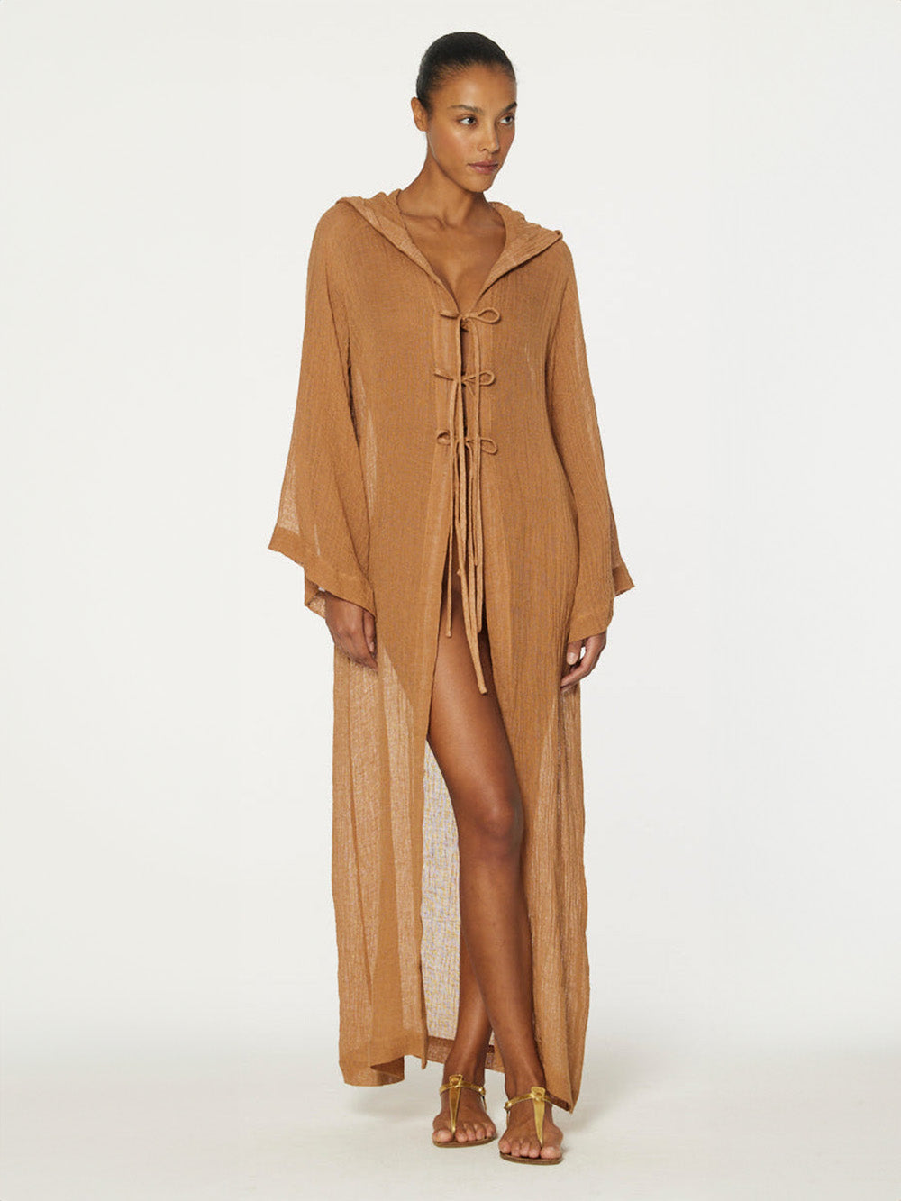 PARDESSUS DE PLAGE CARAMEL