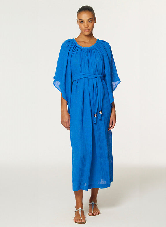 cobalt blue dress Ubrique | | Blue Dress Embrace effortless elegance with this exquisite Love Cobalt Blue Satin Ruffled Organza