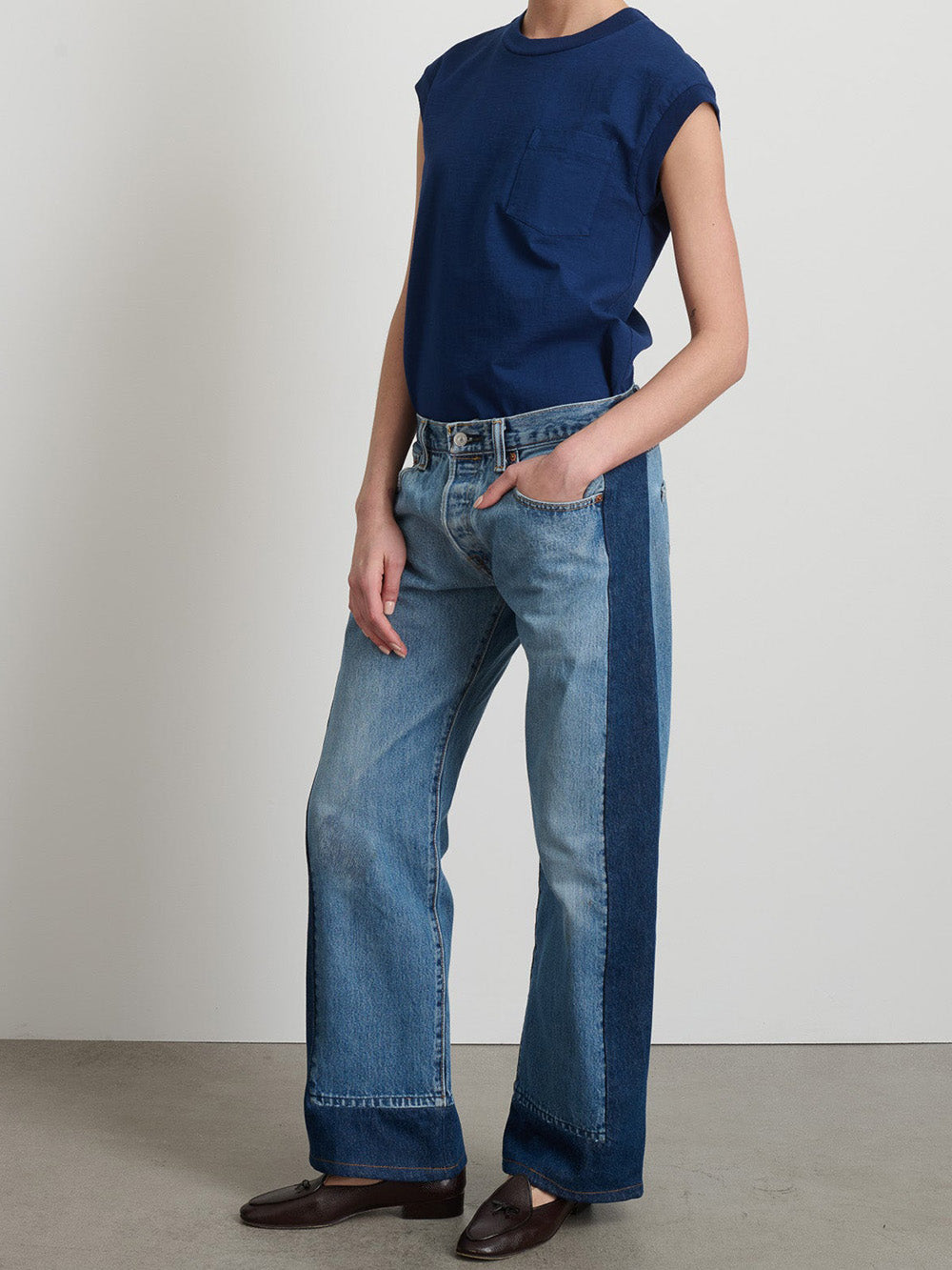 JEAN REWORKED SLOUCH VINTAGE INDIGO-VAN BLUE