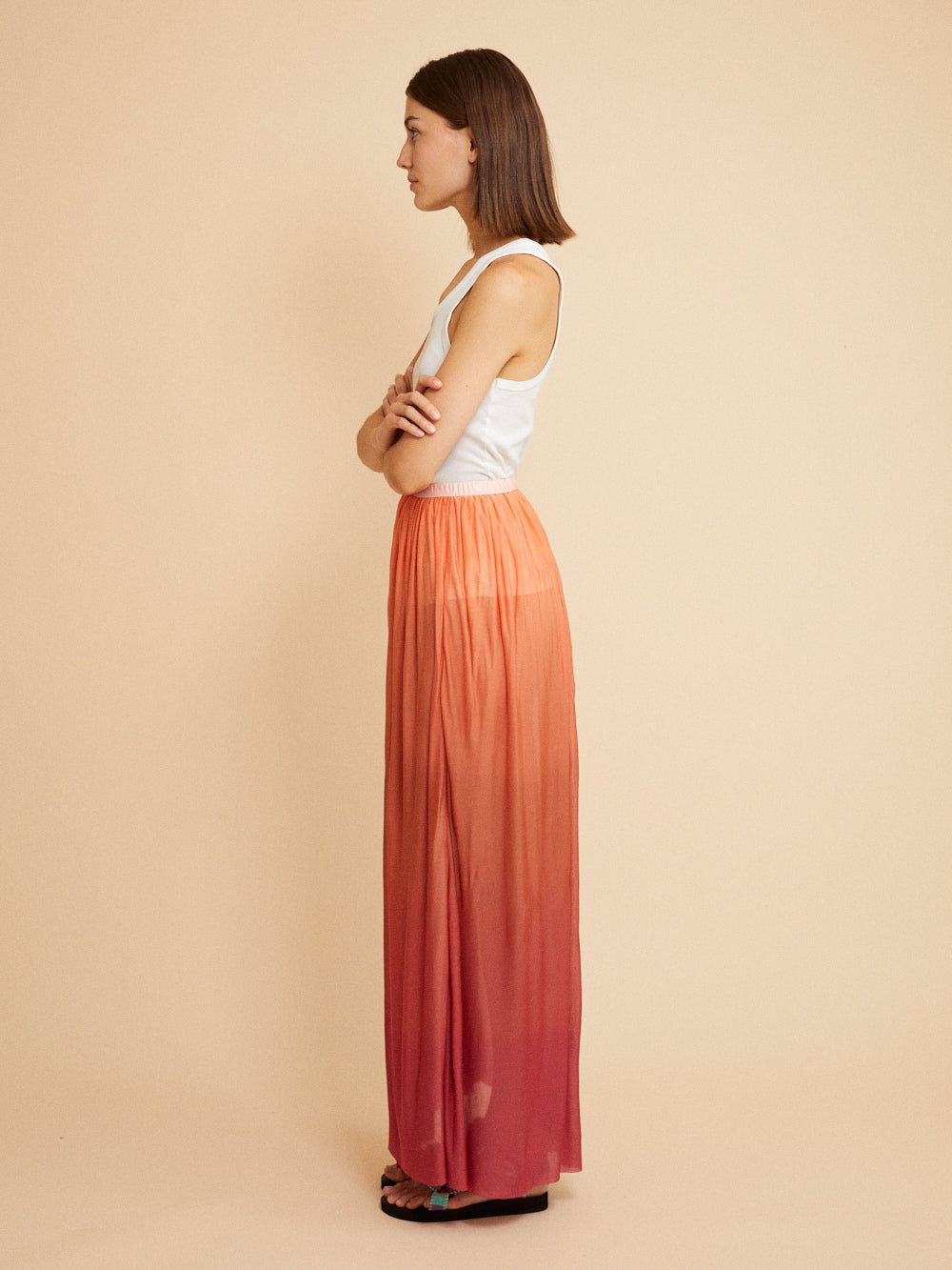 ORANGE BALI SKIRT