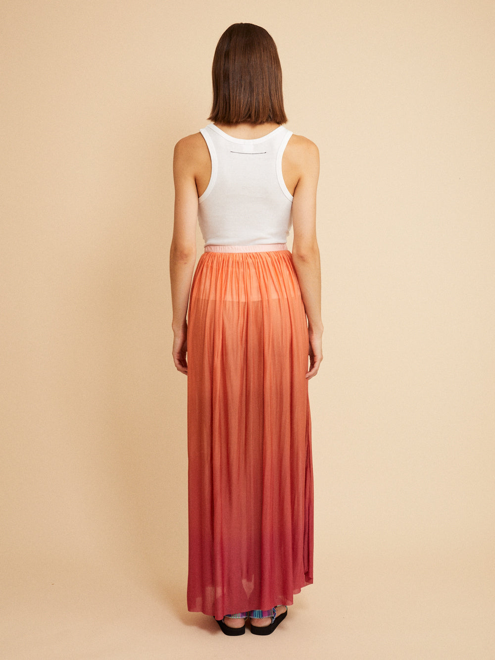 ORANGE BALI SKIRT