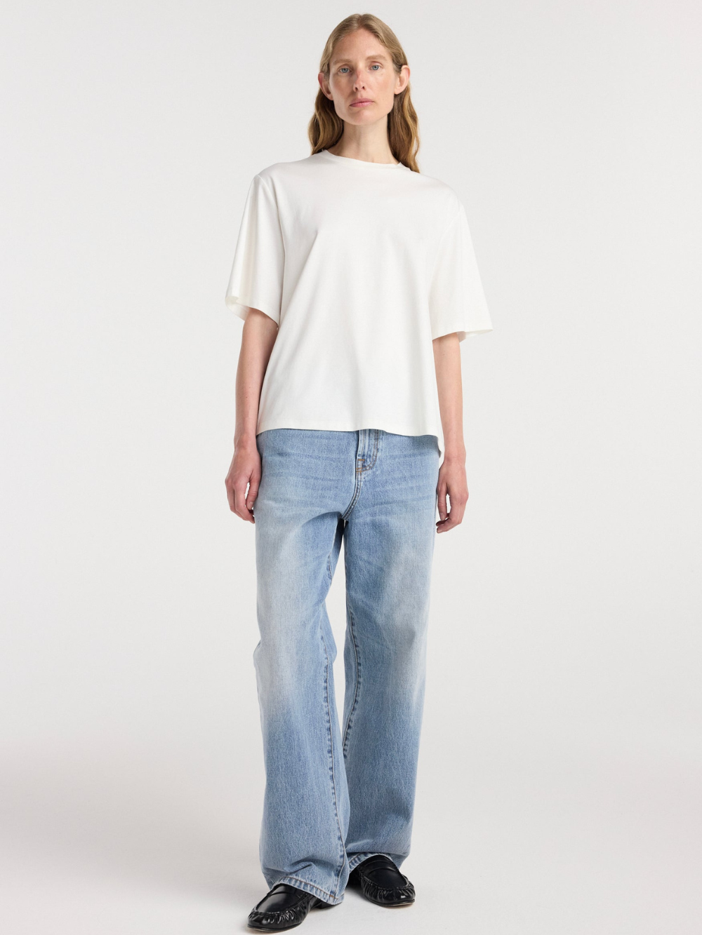 OVERSIZED COTTON SILK T-SHIRT