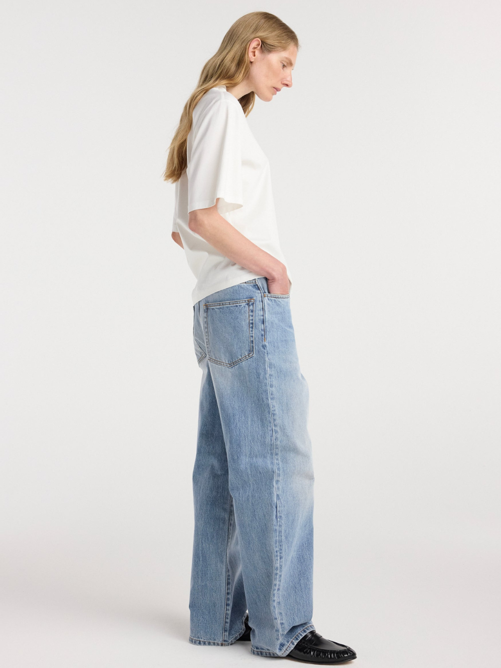 OVERSIZED COTTON SILK T-SHIRT