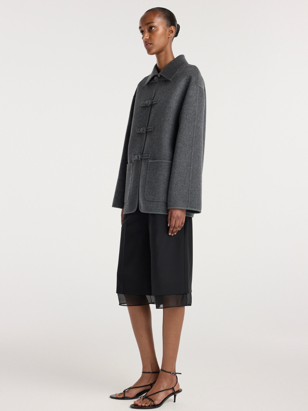 DOUBLE-FACED WOOL PANKOU JACKET