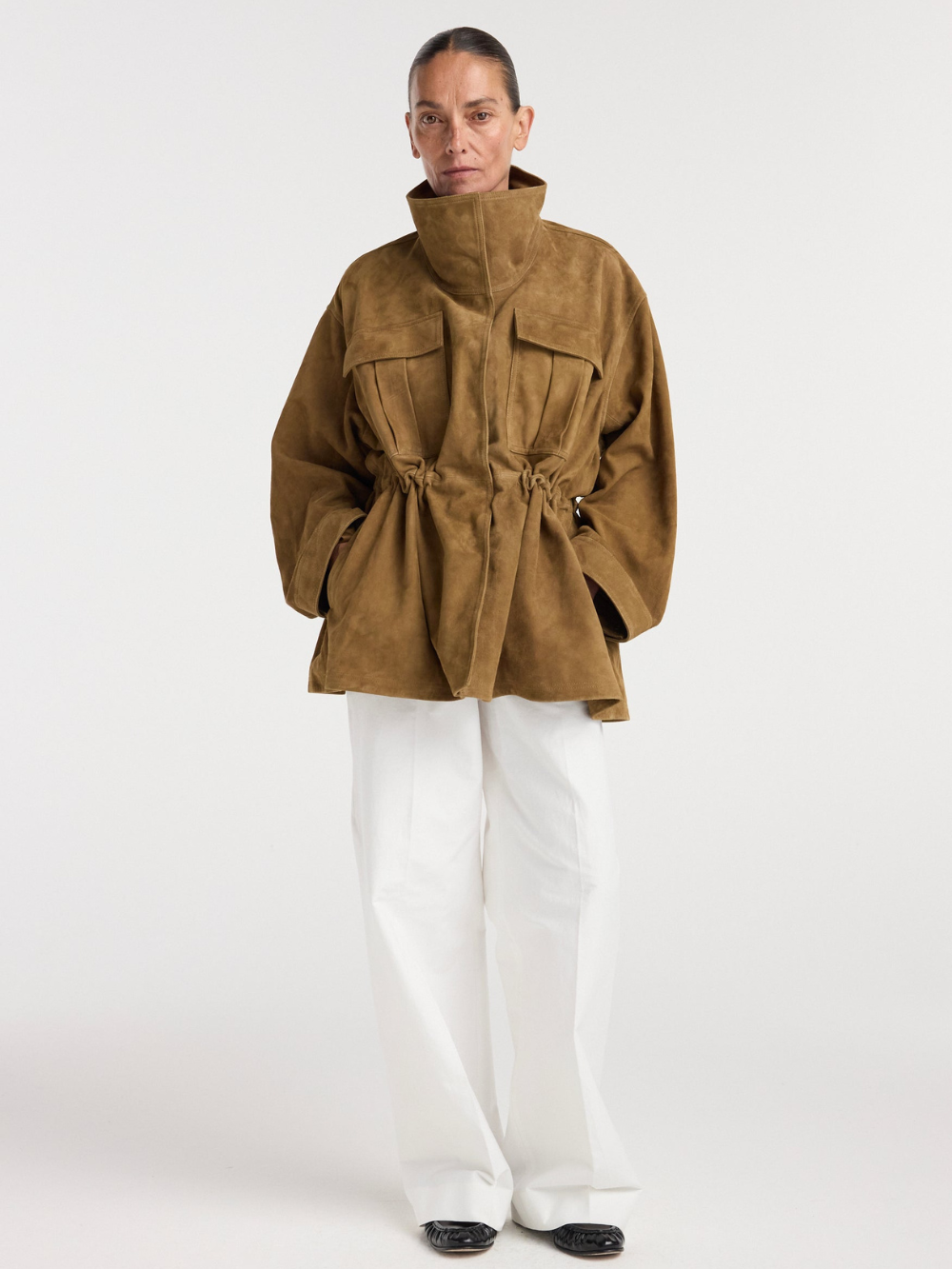 SUEDE SCULPTURAL JACKET