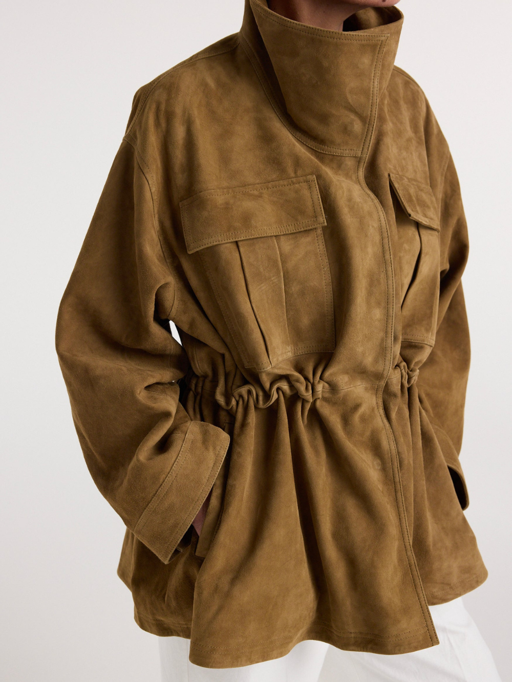 SUEDE SCULPTURAL JACKET