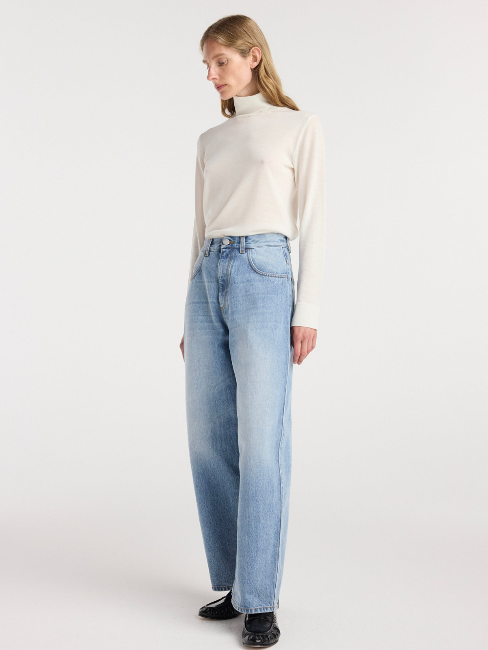 BERBER BARREL LEG CLASSIC BLUE JEANS