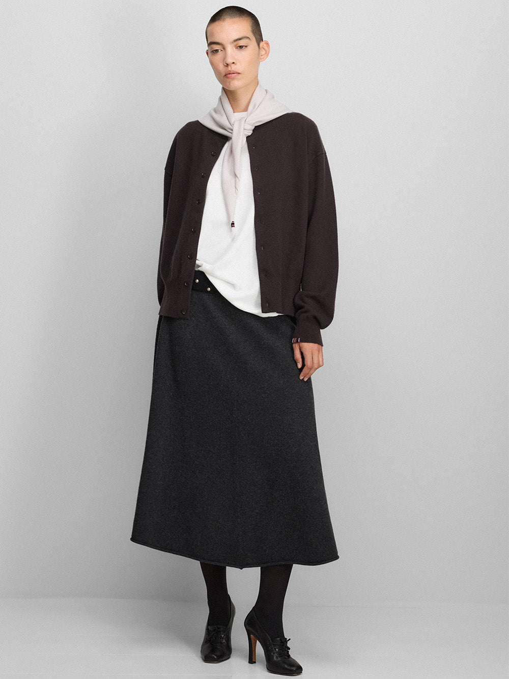 N°436 CARDIGAN LUCE DARK BROWN