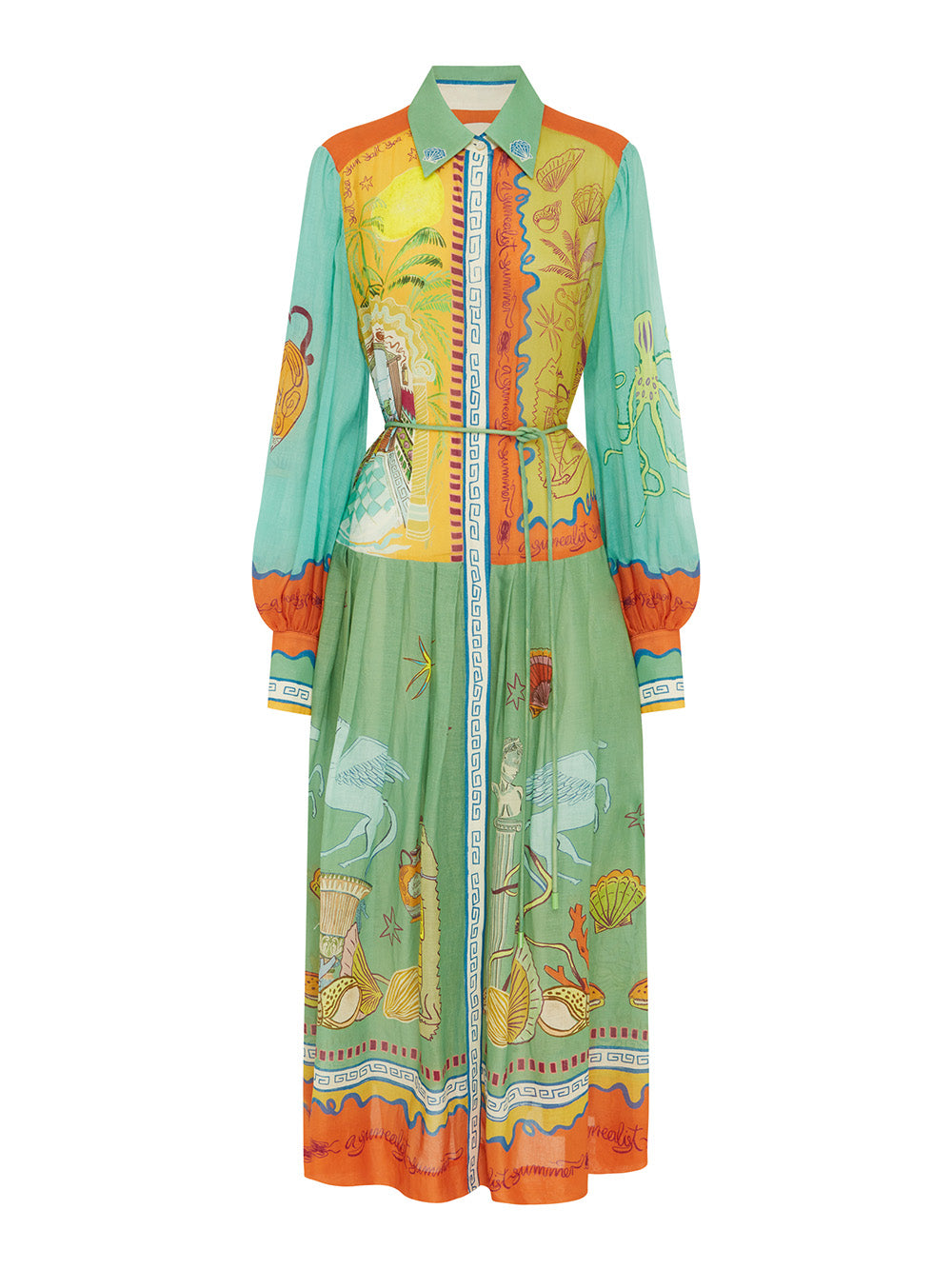 SURREALIST SUMMER RAMIE DRESS