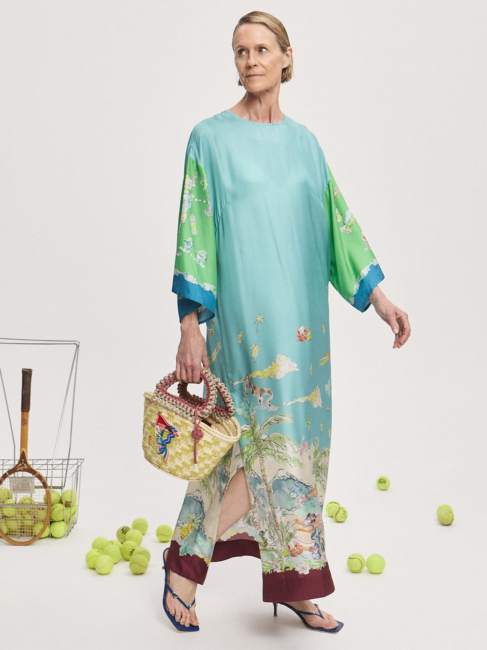 DARIA LONG SILK DRESS