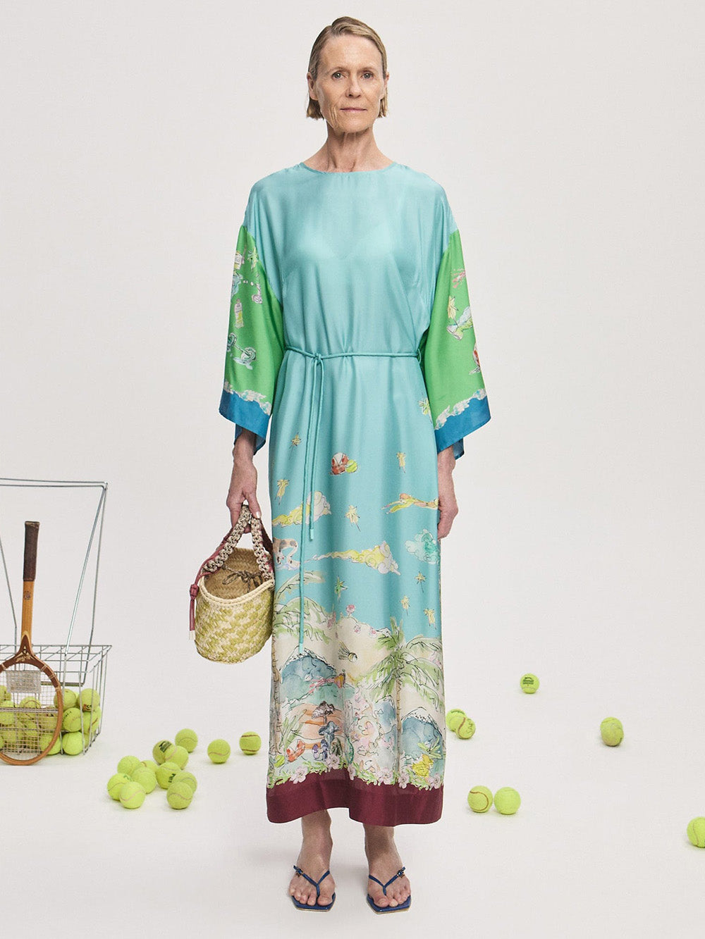 DARIA LONG SILK DRESS