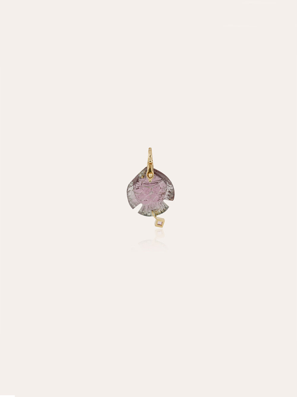PENDENTIF PETIT POISSON TOURMALINE BICOLORE