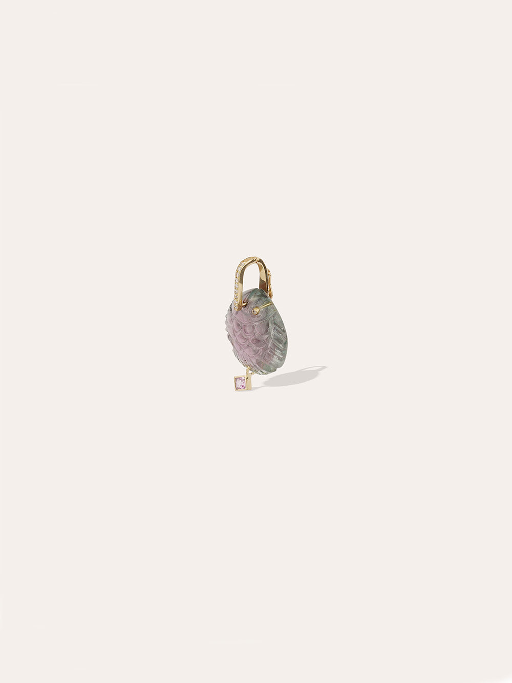 PENDENTIF PETIT POISSON TOURMALINE BICOLORE