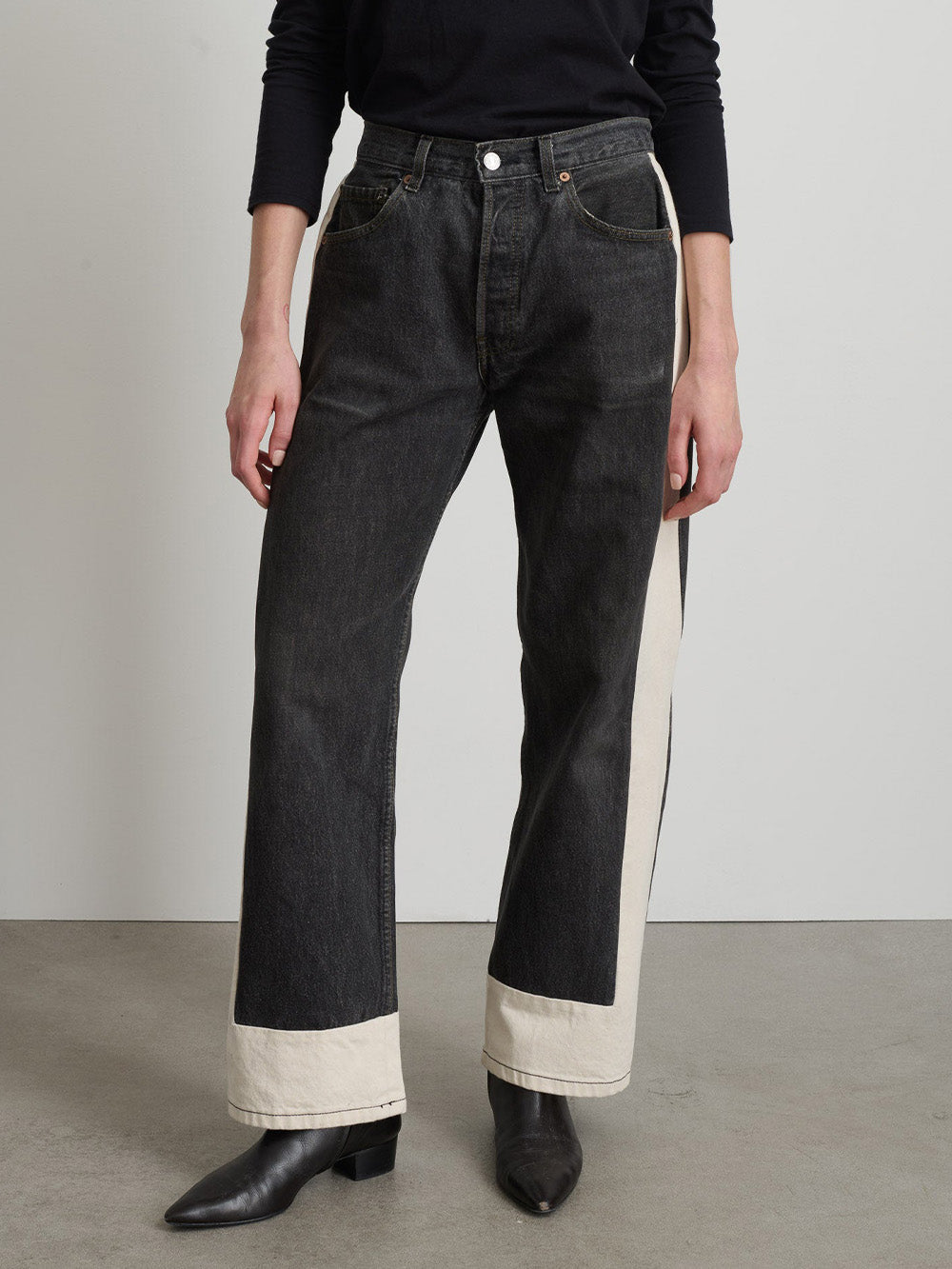 JEAN REWORKED SLOUCH VINTAGE BLACK-NATURAL