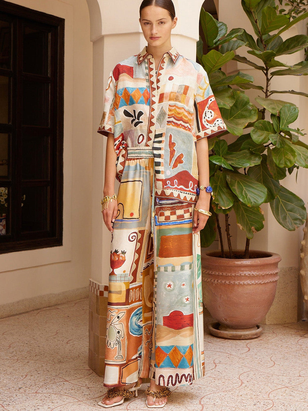 PANTALON MICHELLE EN SOIE