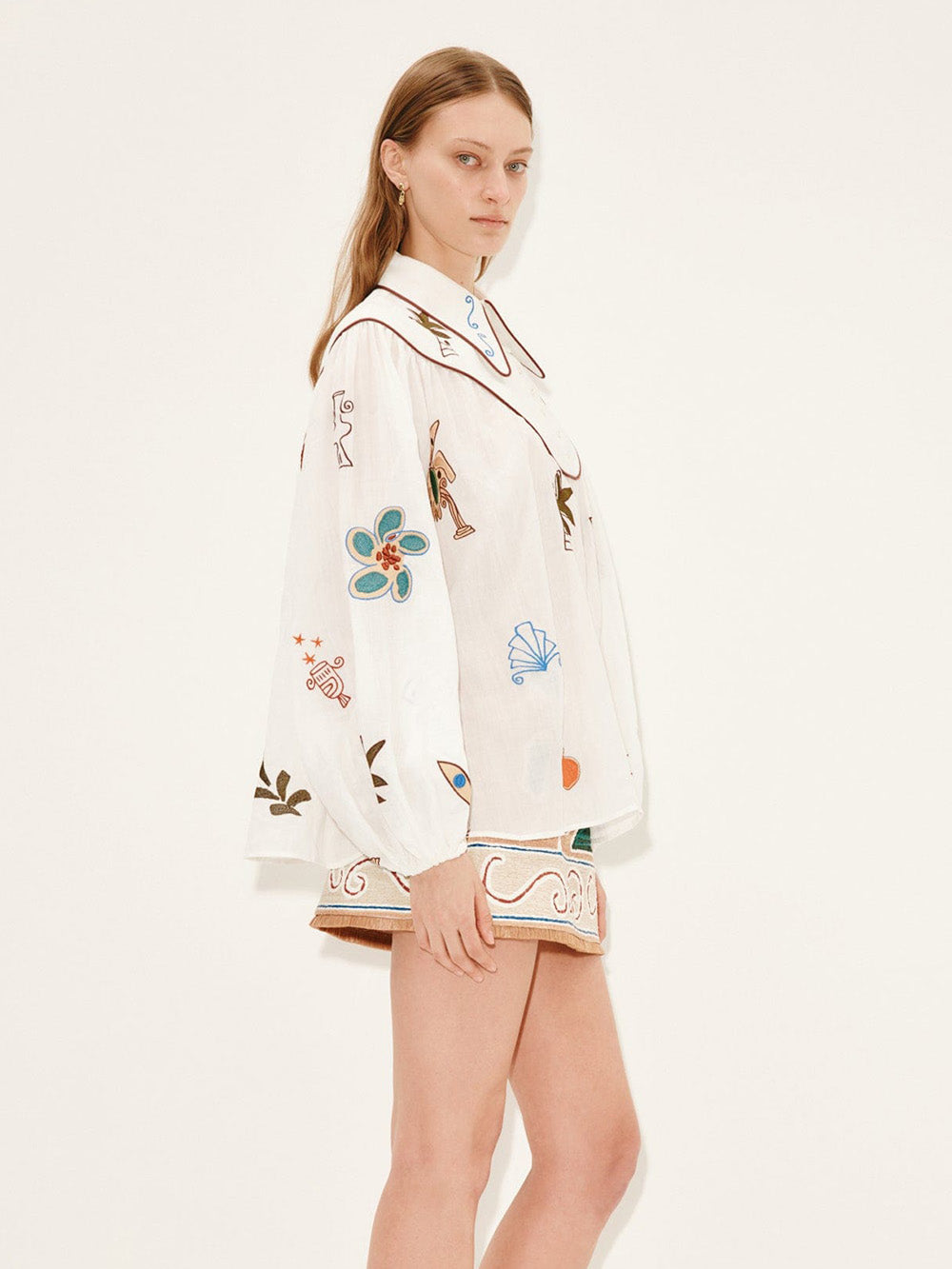 MINA EMBROIDERED BLOUSE