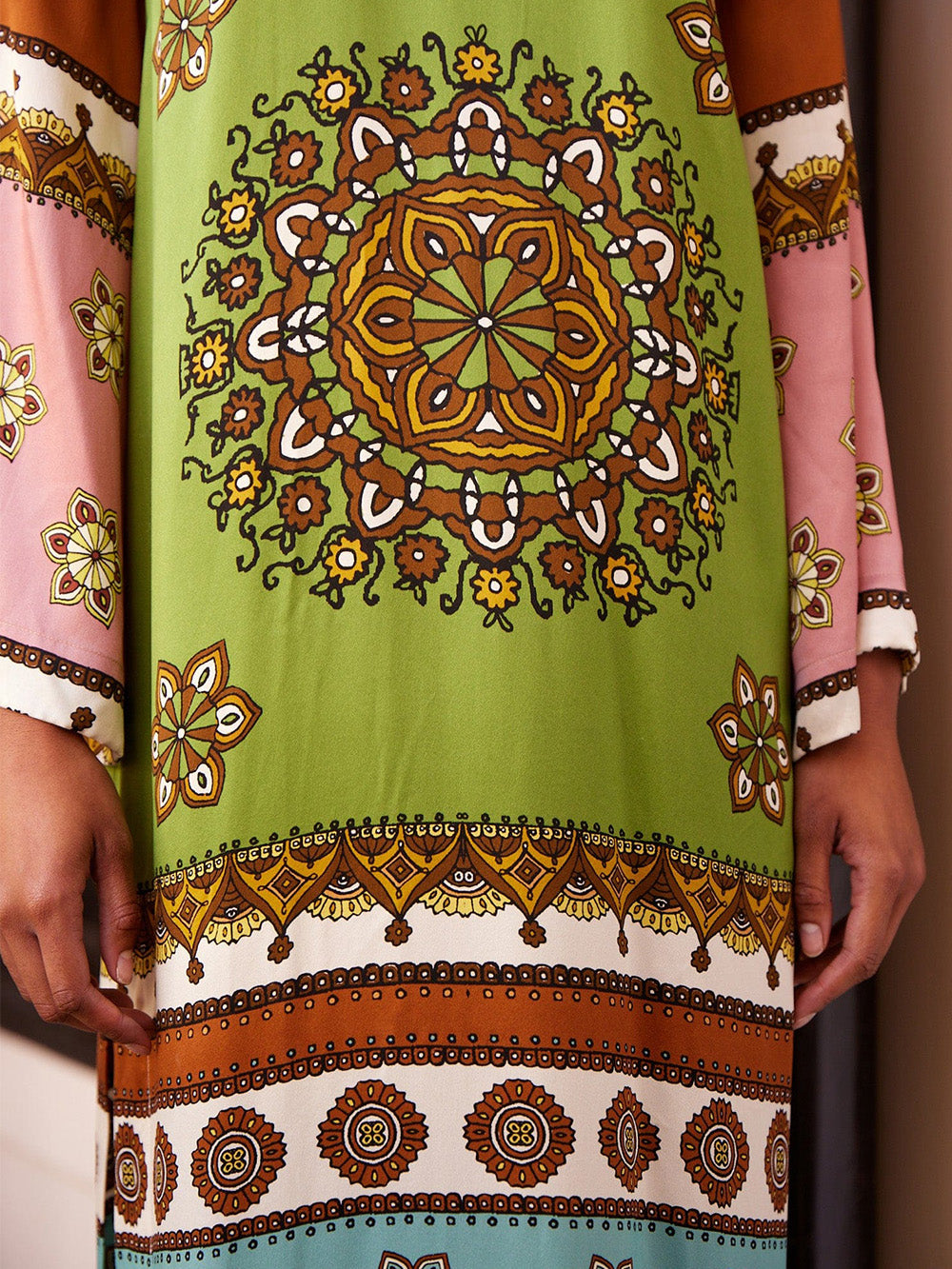 CONTINA SILK LONG DRESS