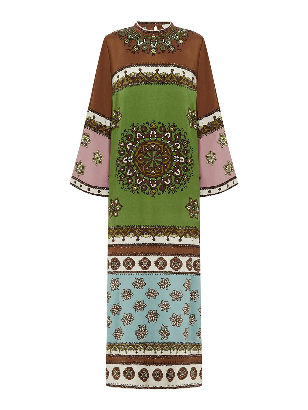 CONTINA SILK LONG DRESS