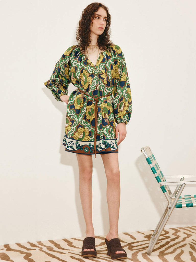 alemais solaris mini dress Alemais Solaris Shirtdress Olive Size 14
