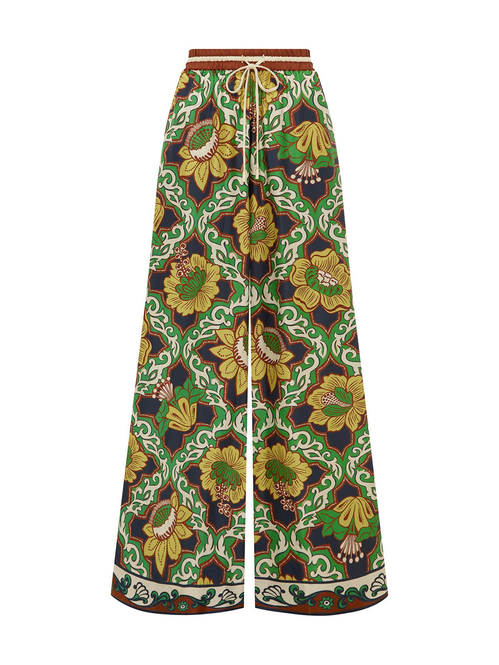 LIANA SILK PALAZZO TROUSERS