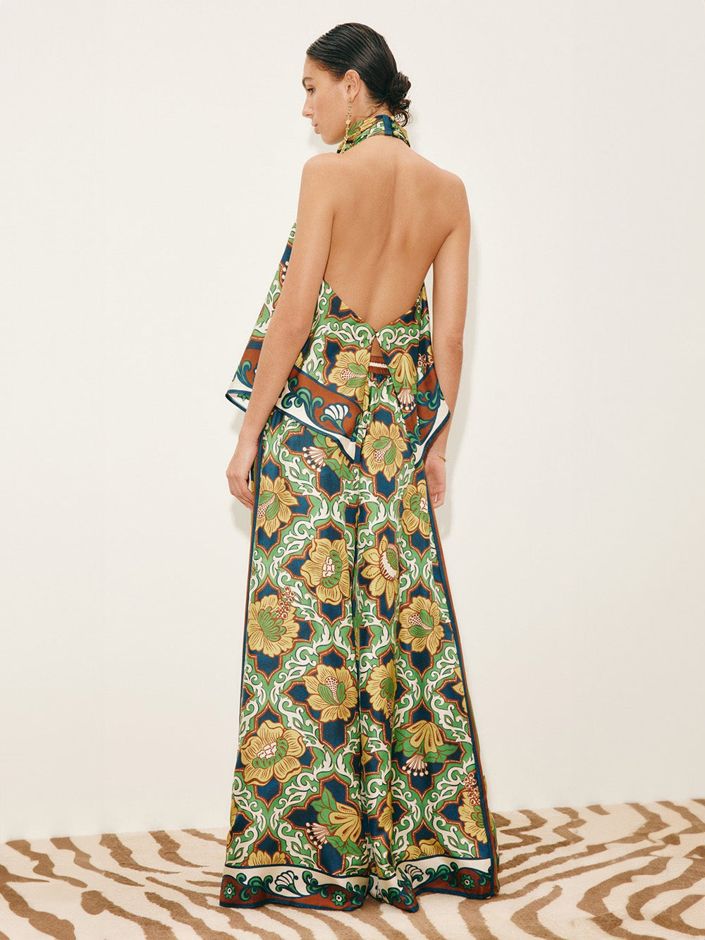 LIANA SILK PALAZZO TROUSERS