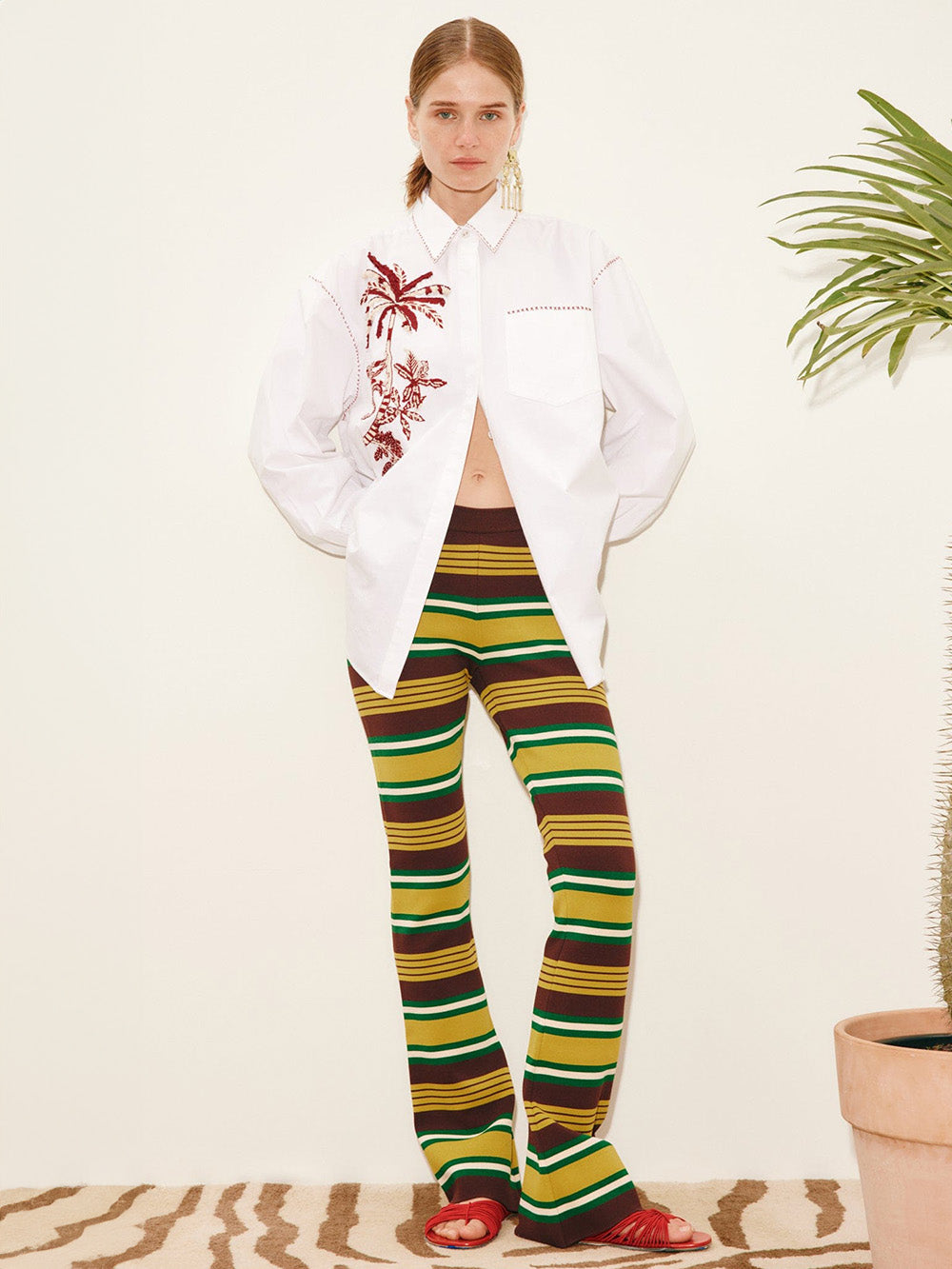CLOVER KNIT TROUSERS