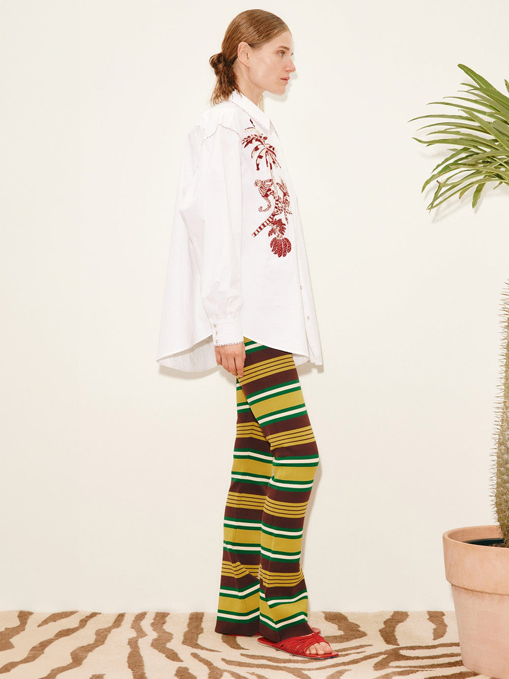 CLOVER KNIT TROUSERS