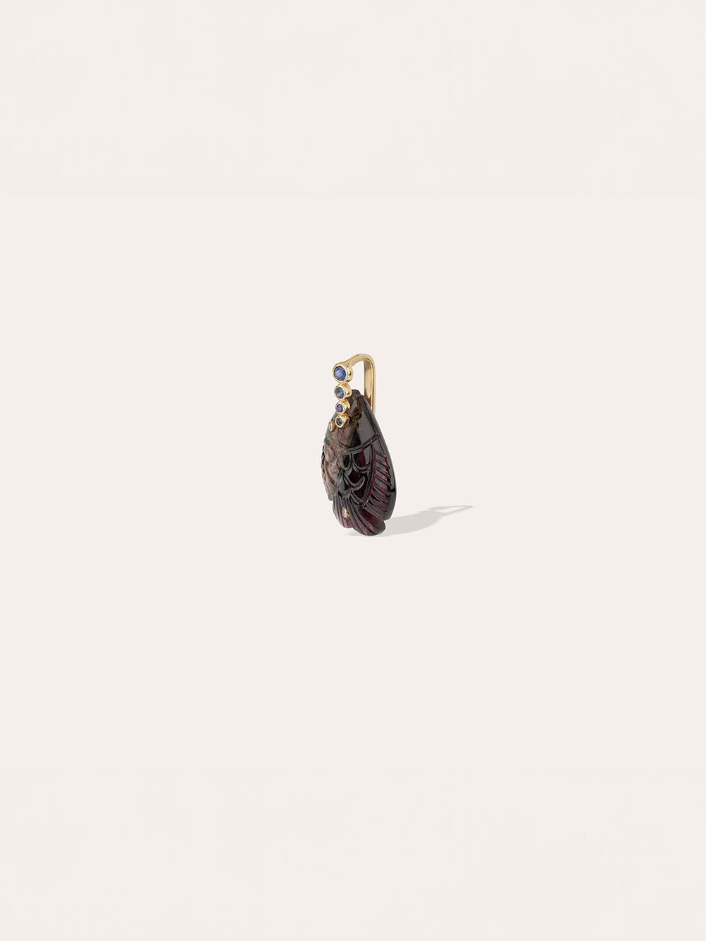PENDENTIF POISSON MM TOURMALINE ET SAPHIRS