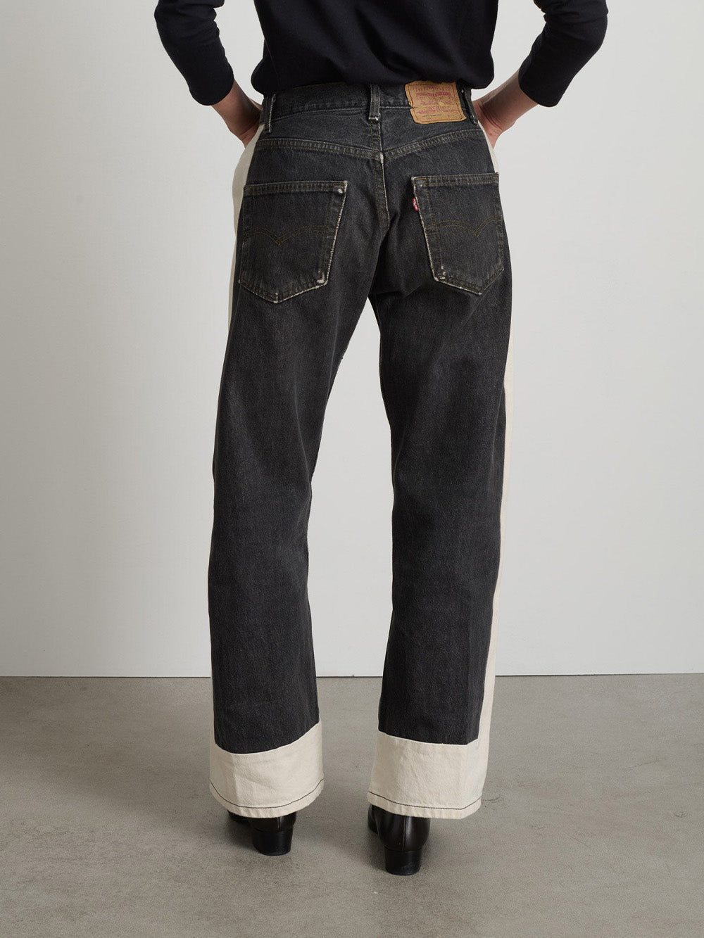 JEAN REWORKED SLOUCH VINTAGE BLACK-NATURAL