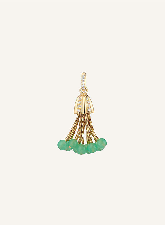 PENDENTIF POLPO OR JAUNE XL