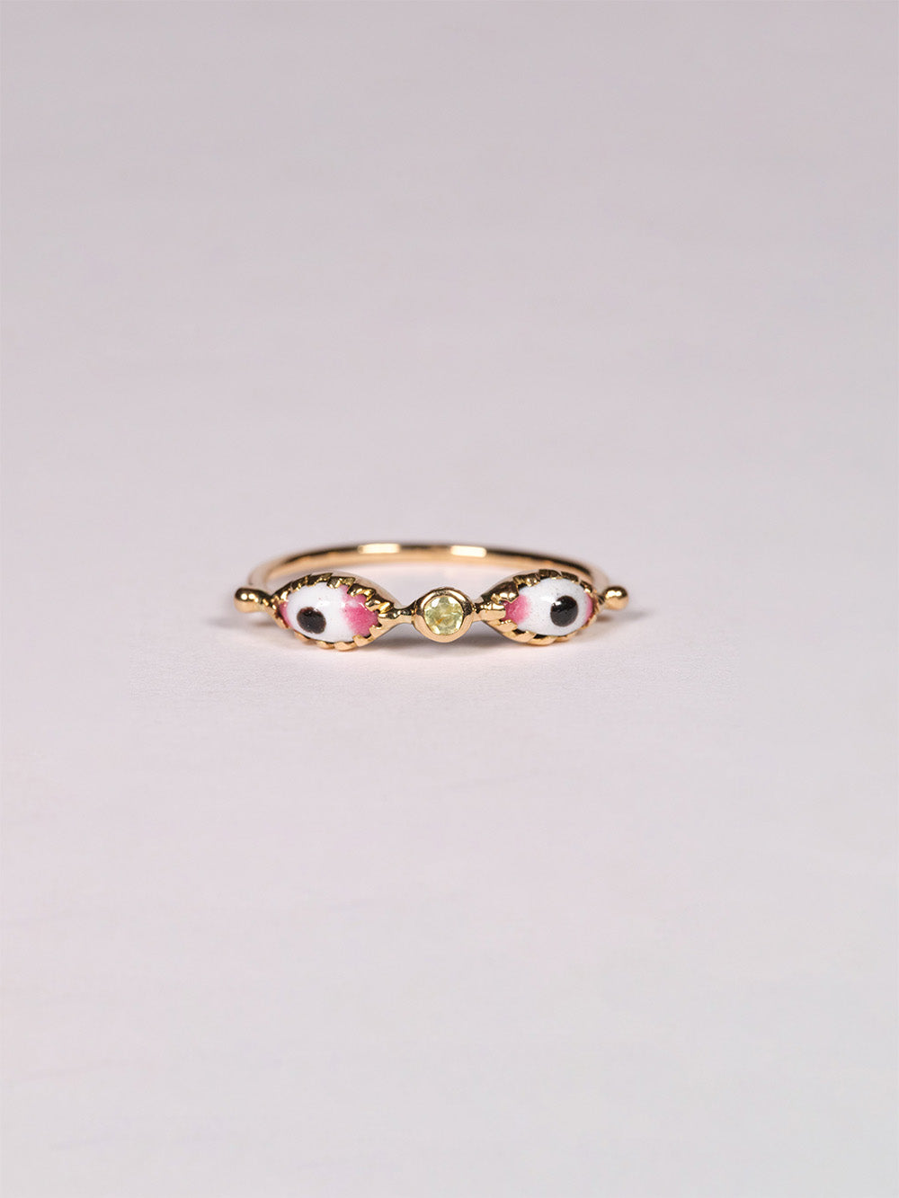 BAGUE EYE CERAMIC CHRYSOBERYL