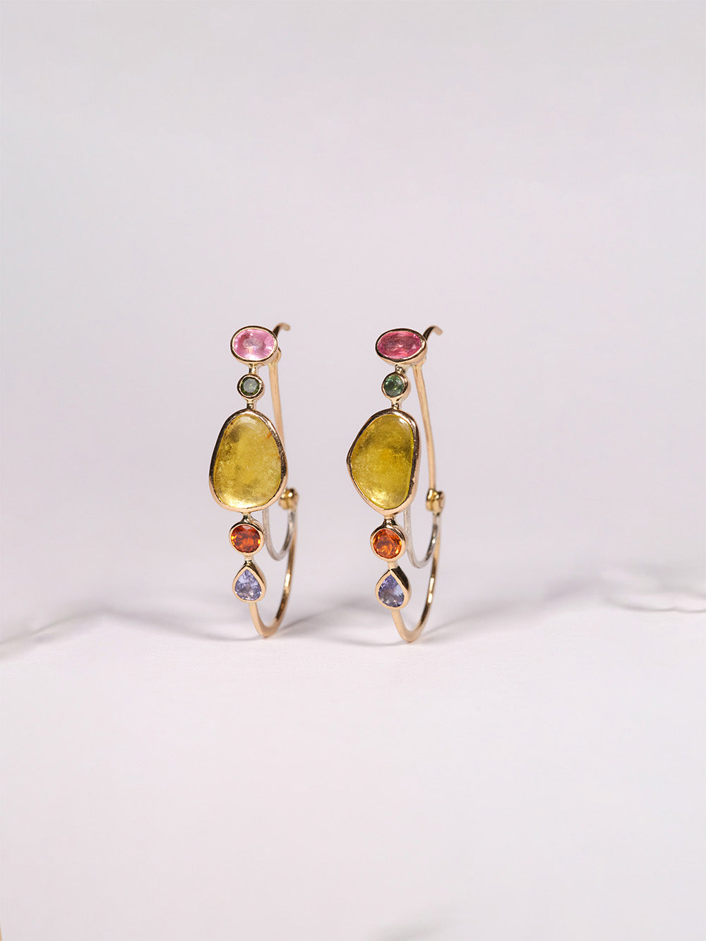YELLOW TOURMALINE POISARDES EARRINGS