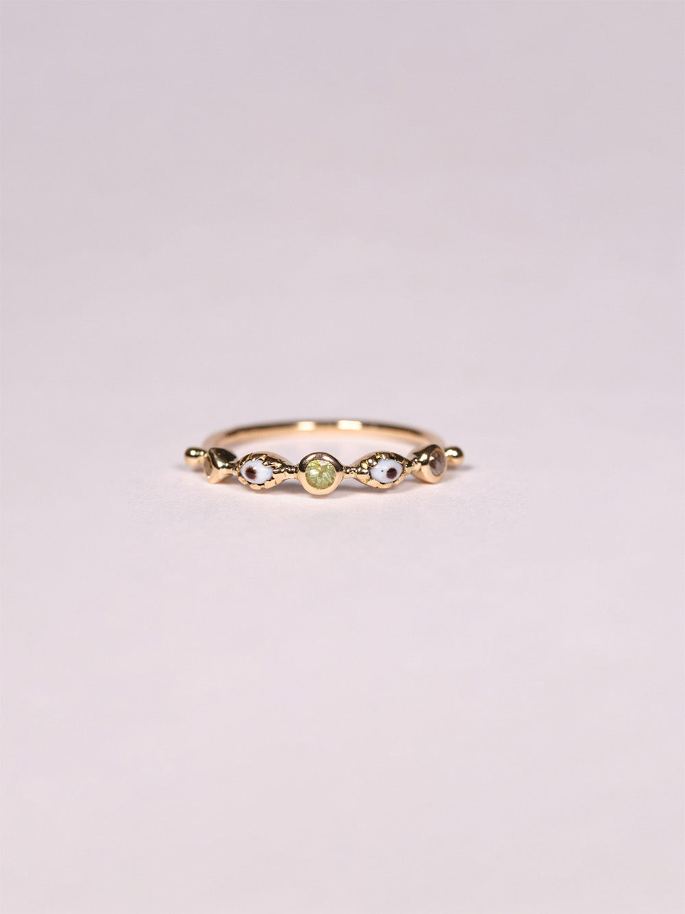 BAGUE CERAMIC EYE SAPHIR BLEU ET DIAMANT