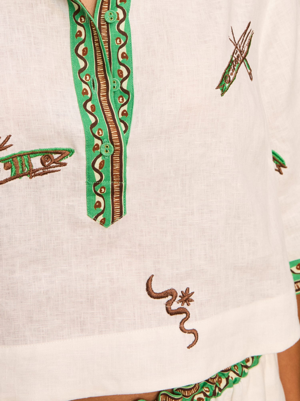 WANDA EMBROIDERED SHIRT