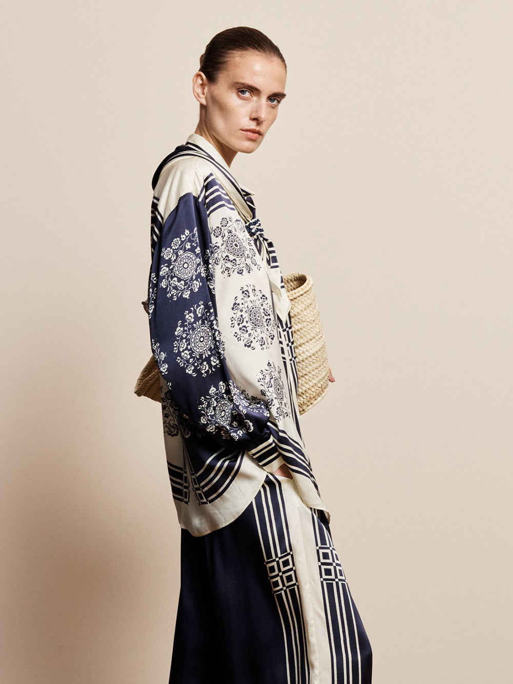 CHEMISE BANDERRA FOULARD EN SOIE