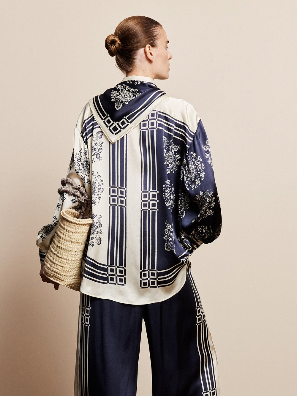 CHEMISE BANDERRA FOULARD EN SOIE