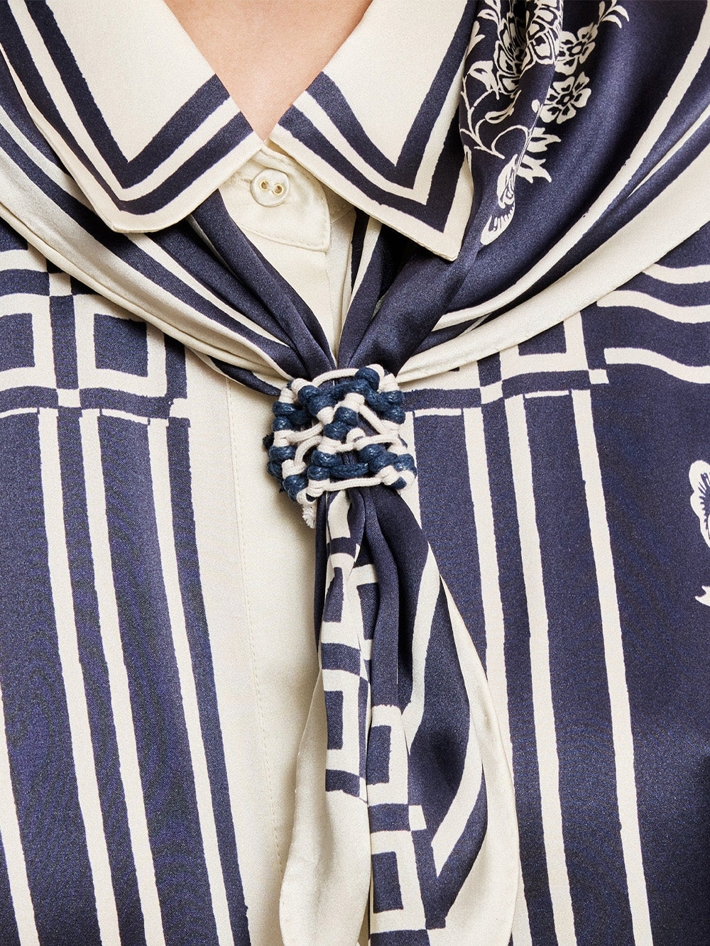 CHEMISE BANDERRA FOULARD EN SOIE