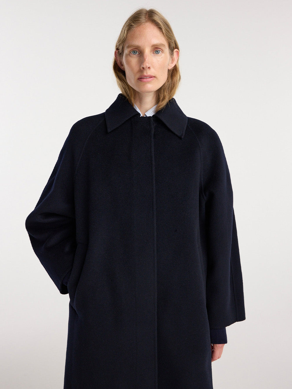 MANTEAU STRUCTURÉ BLEU MARINE