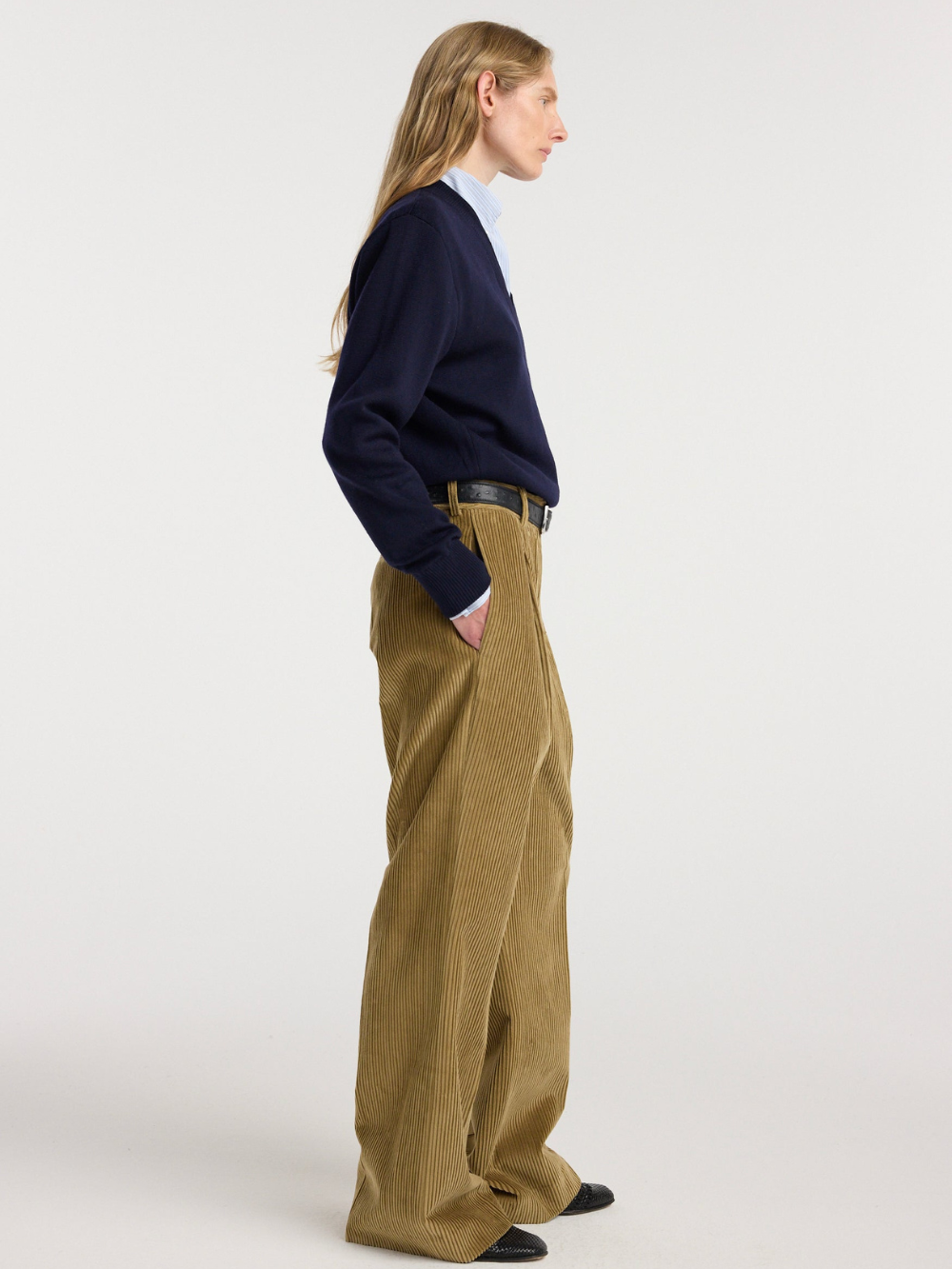 TED CORDUROY CAMEL TROUSERS