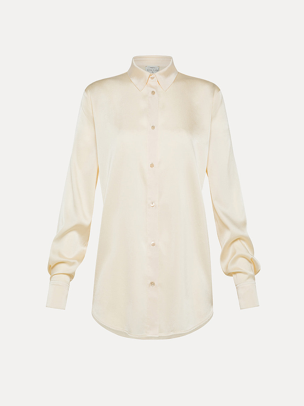 CREAM SATIN SHIRT