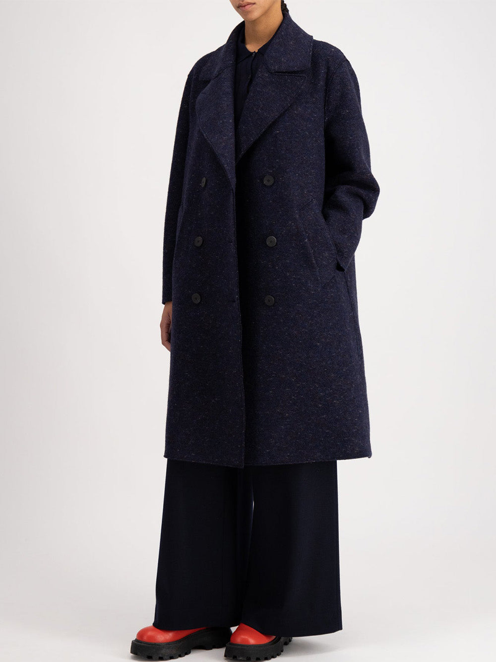 SAILOR BOILED WOOL COAT 