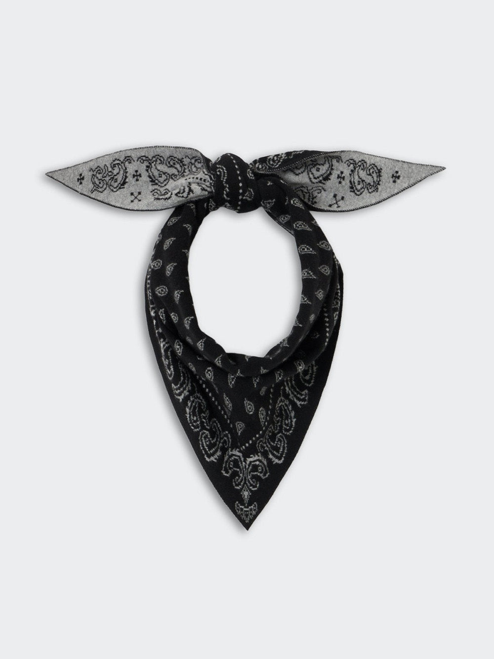 THE WILD RAG BLACK & GRAY SCARF