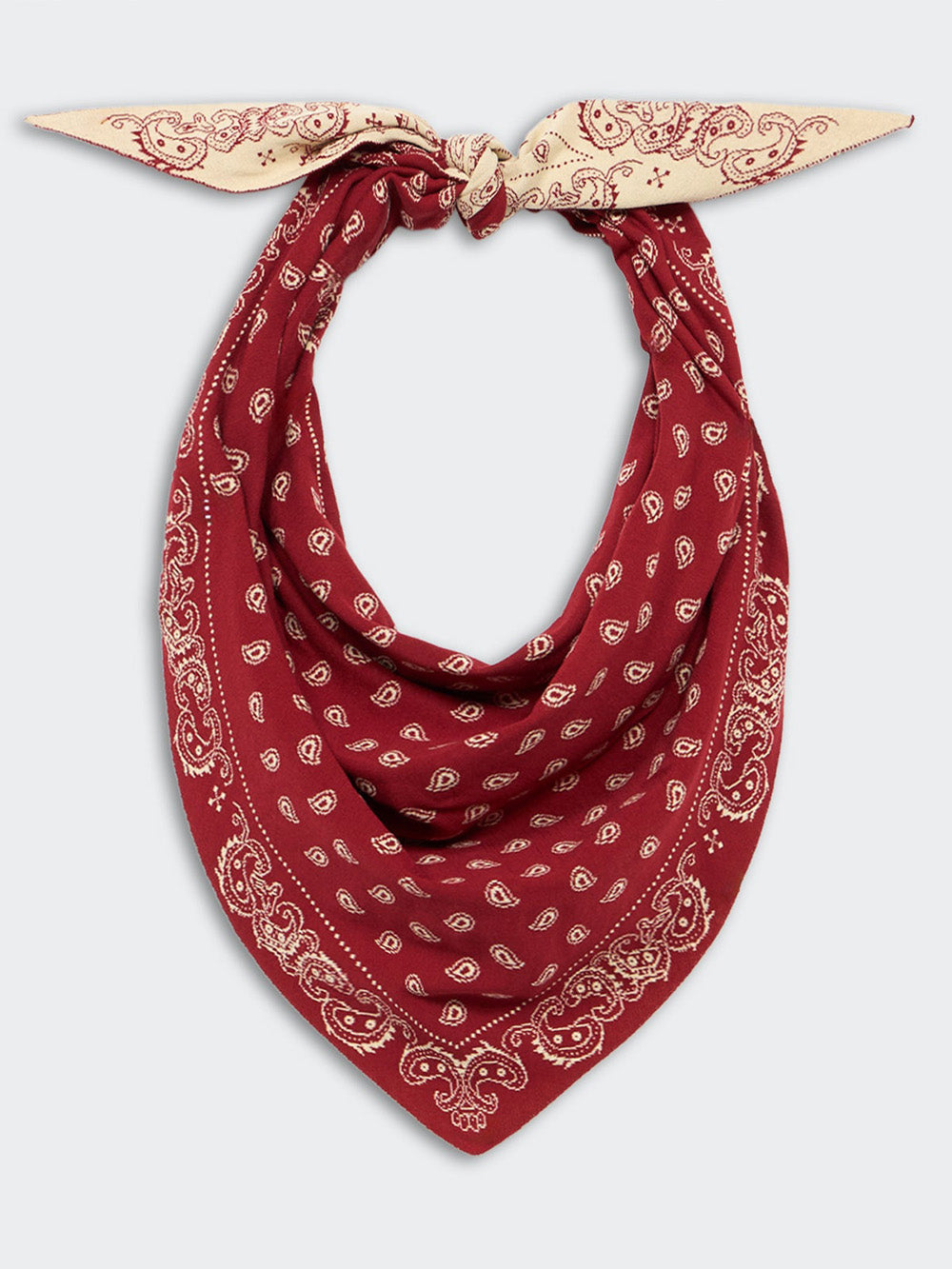 FOULARD THE WILD RAG CARMINE & BUTTER