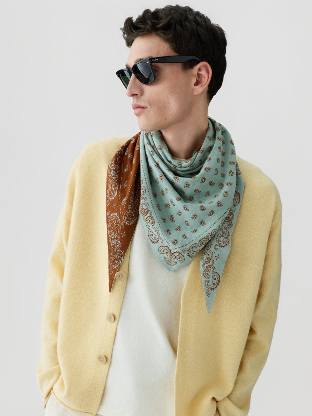 FOULARD THE WILD RAG SAGE & SIENNA